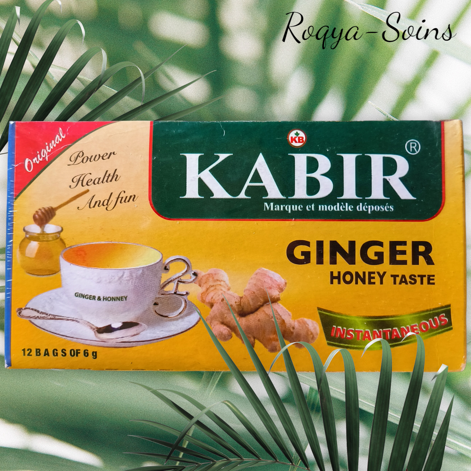 Carton de 24 thé Kabir - Gingembre et Miel